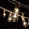 Vintage Edison Outdoor String Lights (PS50 Clear - White Wire, 50 ft) view 4