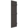 Ekena Millwork 14"W x 77"H Lifetime Vinyl, Custom Four Board Joined (3 Batten), Board-n-Batten Shutters, w/Shutter-Loks (Per Pair), Tuxedo Grey view 3