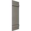 14"W x 31"H Lifetime Vinyl, Standard Four Board Joined, Board-n-Batten Shutters, w/Installation Shutter-Lok's & Matching Screws (Per Pair), Tuxedo Grey view 3