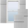 Ekena Millwork Lifetime Vinyl LJ4S14X03500PG Standard Four Board Joined, Board-n-Batten Vinyl Shutters, w/Installation Shutter-Lok's & Matching Screws (Per Pair), 14"W x 35"H, Paintable view 1