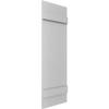 Ekena Millwork Lifetime Vinyl LJ4S14X03500PG Standard Four Board Joined, Board-n-Batten Vinyl Shutters, w/Installation Shutter-Lok's & Matching Screws (Per Pair), 14"W x 35"H, Paintable view 3