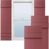 14"W x 39"H Lifetime Vinyl, Standard Four Board Joined, Board-n-Batten Shutters, w/Installation Shutter-Lok's & Matching Screws (Per Pair), Wineberry view 1