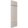 14"W x 43"H Lifetime Vinyl, Standard Four Board Joined, Board-n-Batten Shutters, w/Installation Shutter-Lok's & Matching Screws (Per Pair), Clay view 3