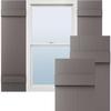 Ekena Millwork Lifetime Vinyl LJ4S14X04300MS Standard Four Board Joined, Board-n-Batten Vinyl Shutters, w/Installation Shutter-Lok's & Matching Screws (Per Pair), 14"W x 43"H, Musket Brown view 1