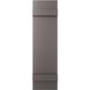 Ekena Millwork Lifetime Vinyl LJ4S14X04300MS Standard Four Board Joined, Board-n-Batten Vinyl Shutters, w/Installation Shutter-Lok's & Matching Screws (Per Pair), 14"W x 43"H, Musket Brown view 2