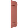 Ekena Millwork Lifetime Vinyl LJ4S14X04300RD Standard Four Board Joined, Board-n-Batten Vinyl Shutters, w/Installation Shutter-Lok's & Matching Screws (Per Pair), 14"W x 43"H, Burgundy Red view 3