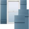 14"W x 51"H Lifetime Vinyl, Standard Four Board Joined, Board-n-Batten Shutters, w/Installation Shutter-Lok's & Matching Screws (Per Pair), Classic Blue view 1