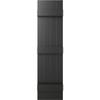 Ekena Millwork Lifetime Vinyl LJ4S14X05500BL Standard Four Board Joined, Board-n-Batten Vinyl Shutters, w/Installation Shutter-Lok's & Matching Screws (Per Pair), 14"W x 55"H, Black view 2