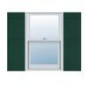 14"W x 55"H Lifetime Vinyl, Standard Four Board Joined, Board-n-Batten Shutters, w/Installation Shutter-Lok's & Matching Screws (Per Pair), Midnight Green view 1