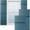 14"W x 59"H Lifetime Vinyl, Standard Four Board Joined, Board-n-Batten Shutters, w/Installation Shutter-Lok's & Matching Screws (Per Pair), Midnight Blue view 1