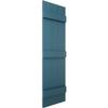 14"W x 59"H Lifetime Vinyl, Standard Four Board Joined, Board-n-Batten Shutters, w/Installation Shutter-Lok's & Matching Screws (Per Pair), Midnight Blue view 3