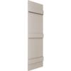 14"W x 59"H Lifetime Vinyl, Standard Four Board Joined, Board-n-Batten Shutters, w/Installation Shutter-Lok's & Matching Screws (Per Pair), Clay view 3