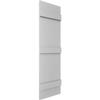 Ekena Millwork Lifetime Vinyl LJ4S14X05900PG Standard Four Board Joined, Board-n-Batten Vinyl Shutters, w/Installation Shutter-Lok's & Matching Screws (Per Pair), 14"W x 59"H, Paintable view 3