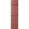 Ekena Millwork Lifetime Vinyl LJ4S14X06700RD Standard Four Board Joined, Board-n-Batten Vinyl Shutters, w/Installation Shutter-Lok's & Matching Screws (Per Pair), 14"W x 67"H, Burgundy Red view 2