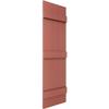 Ekena Millwork Lifetime Vinyl LJ4S14X06700RD Standard Four Board Joined, Board-n-Batten Vinyl Shutters, w/Installation Shutter-Lok's & Matching Screws (Per Pair), 14"W x 67"H, Burgundy Red view 3