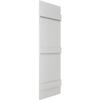 Ekena Millwork Lifetime Vinyl LJ4S14X06700WH Standard Four Board Joined, Board-n-Batten Vinyl Shutters, w/Installation Shutter-Lok's & Matching Screws (Per Pair), 14"W x 67"H, White view 3