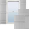 Ekena Millwork Lifetime Vinyl LJ4S14X07100PG Standard Four Board Joined, Board-n-Batten Vinyl Shutters, w/Installation Shutter-Lok's & Matching Screws (Per Pair), 14"W x 71"H, Paintable view 1