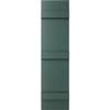 14"W x 80"H Lifetime Vinyl, Standard Four Board Joined, Board-n-Batten Shutters, w/Installation Shutter-Lok's & Matching Screws (Per Pair), Forest Green view 2