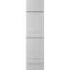 14"W x 80"H Lifetime Vinyl, Standard Four Board Joined, Board-n-Batten Shutters, w/Installation Shutter-Lok's & Matching Screws (Per Pair), White view 2