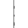 14"W x 73"H (66" Low Side) Lifetime Vinyl, Standard Four Board Joined w/Archtop, Board-n-Batten Shutters, w/Installation Shutter-Lok's & Matching Screws (Per Pair), Black view 4