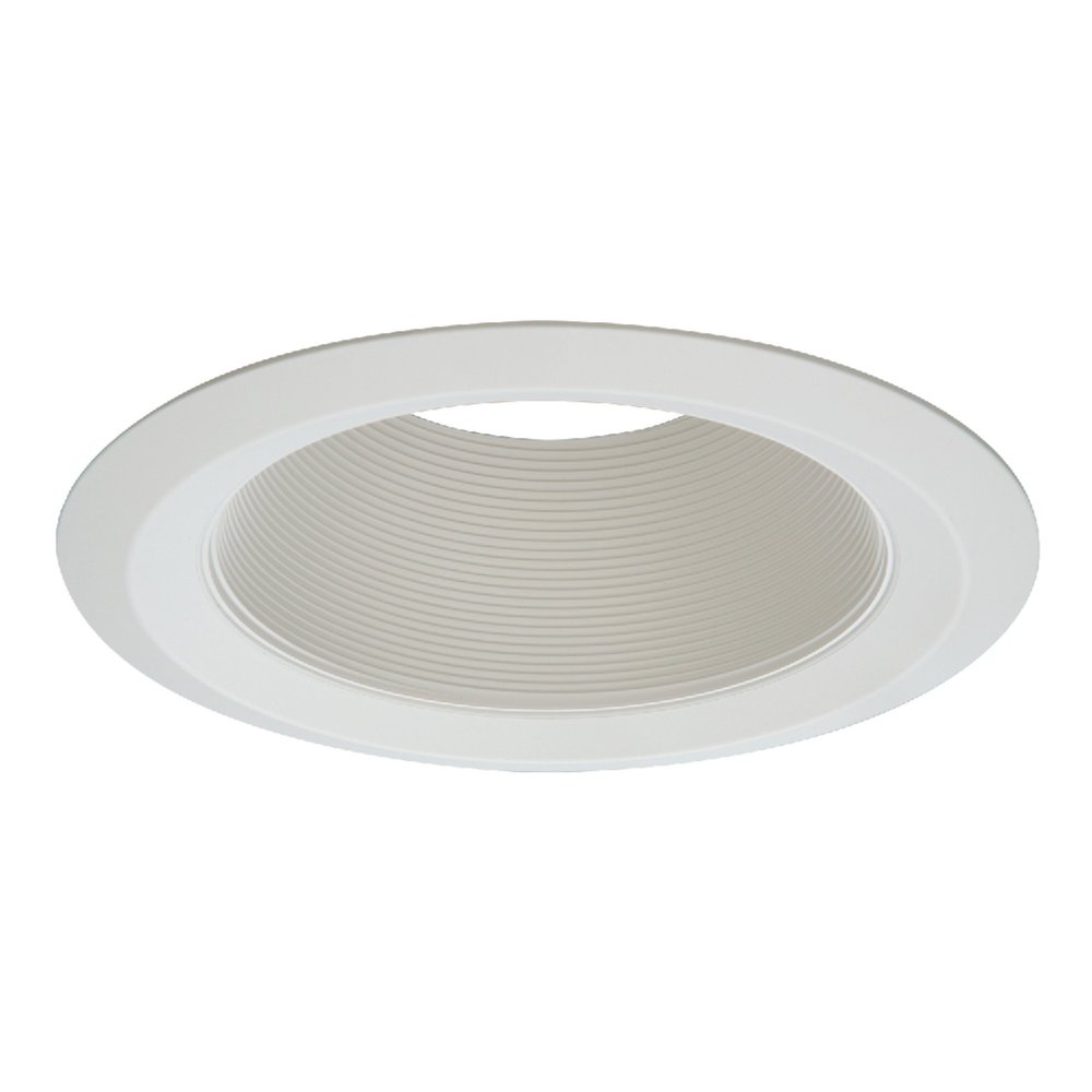 Halo 6109WB E26 Series Recessed Lighting Tapered Baffle with Self Flanged Trim Ring, 6 In, White