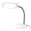 HomeConcept LED Desk Lamp Bright-Reader Full Spectrum Hi-Output 2,100 LUX, Dimmable, Energy Efficient 12w, 6,400k (for Paperwork, Reading, Knitting) Almond Color with Grey Adjustable Goose-Neck view 1