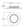 RL 4 in. White Integrated LED Recessed Ceiling Light Fixture Retrofit Baffle Trim with 90 CRI, 5000K Daylight view 4