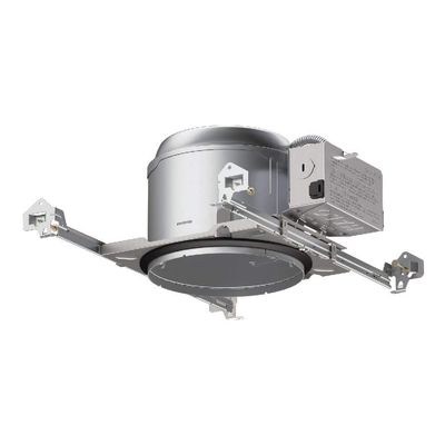 HALO E27ICAT E26 Series Recessed Lighting Shallow New Construction Insulation Contact Rated Air-Tite Housing, 6 in, Aluminum