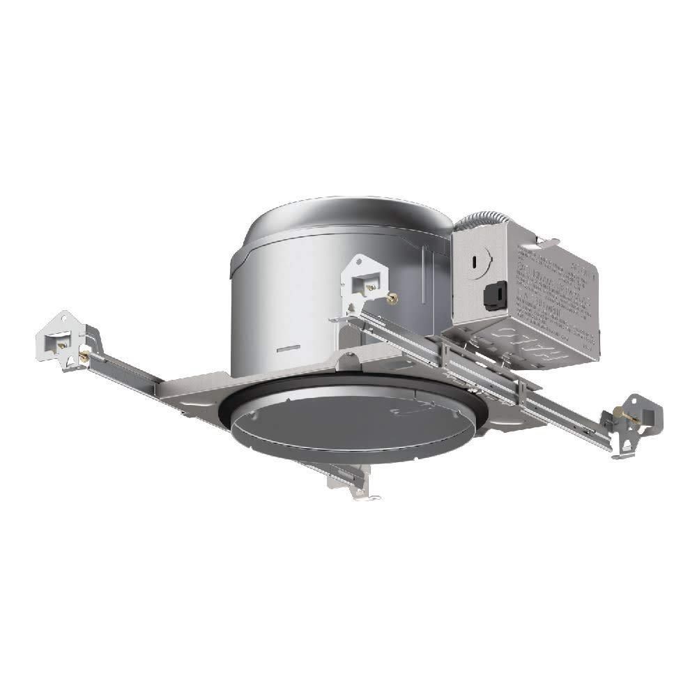 HALO E27ICAT E26 Series Recessed Lighting Shallow New Construction Insulation Contact Rated Air-Tite Housing, 6 in, Aluminum