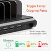 Alxum Multi USB Charging Station,Fast 120W 10 Port iPad Tablet Charger Dock view 2