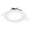 HALO 4 in Round Integrated LED Surface Mount Recessed Downlight Trim, 5000K, Wet Rated for Shower and Outdoor Lighting Applications, Energy Star, White Finish - SMD4R6950WHDM view 1