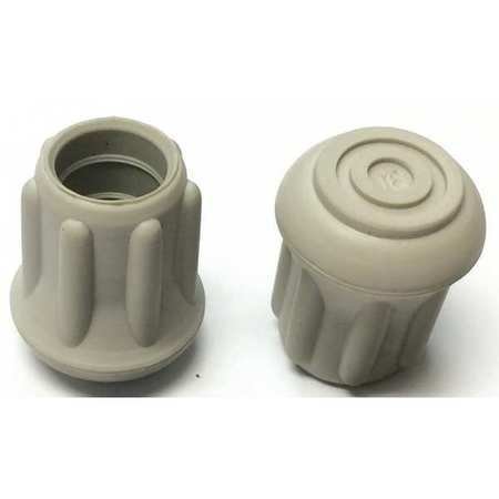 Protective Leg Tip, Slipon, Rd, 31/64", PK25