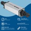 Intellinet Outdoor Gigabit PoE+ Extender Repeater  POE IP65 Rating  25W Power Budget via Cat5e Cat6 RJ45 Ethernet Network Cables, Daisy-Chain  3 Yr Mfg Warranty  561211 view 2