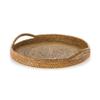 KOUBOO La Jolla Rattan Serving and Display Tray with Handles, Hosting, Party and Ottoman Tray for Tea, Living Room view 1
