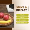 KOUBOO La Jolla Rattan Serving and Display Tray with Handles, Hosting, Party and Ottoman Tray for Tea, Living Room view 2