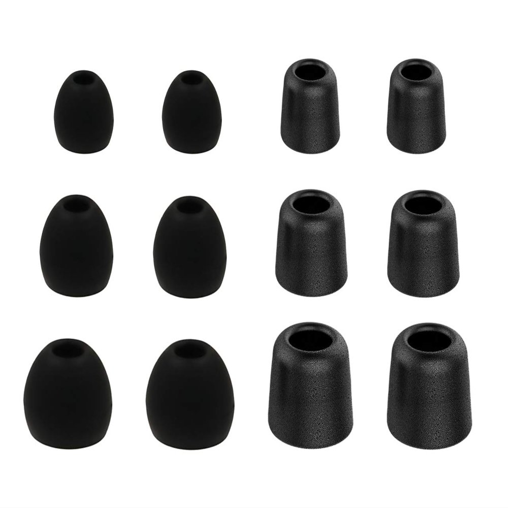 12pcs (BMF-BPH)- S/M/L Premium Memory Foam and Round Replacement Earbuds Ear Tips Compatible with Jaybird X4, X3, Freedom F5 and Jaybird Run Wireless in Ear Earphones Headphones