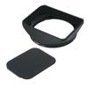 Haoge Bayonet Square Metal Lens Hood Shade with Cap for Fujifilm Fuji Fujinon XF16mmF1.4 XF 16mm F1.4 R WR Wide Angle on X-Pro2 X-Pro1 X-T2 X-T1 X-T20 X-T10 X-E2S X-A5 X-A20 X-E3 X-H1 Replace LH-XF16 view 2