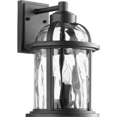 Quorum International Winston 3-LT Outdoor Wall Lantern - Noir - 7760-3-69, Bronze / Dark