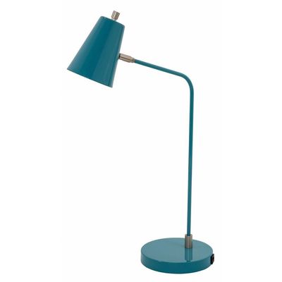 House of Troy K150-TL Kirby 24 inch 6.2 watt Teal Table Lamp Portable Light