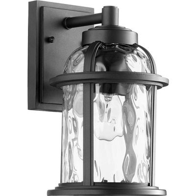 Quorum 7760-69 Transitional One Light Outdoor Lantern from Winston Collection in Bronze / Dark Finish,