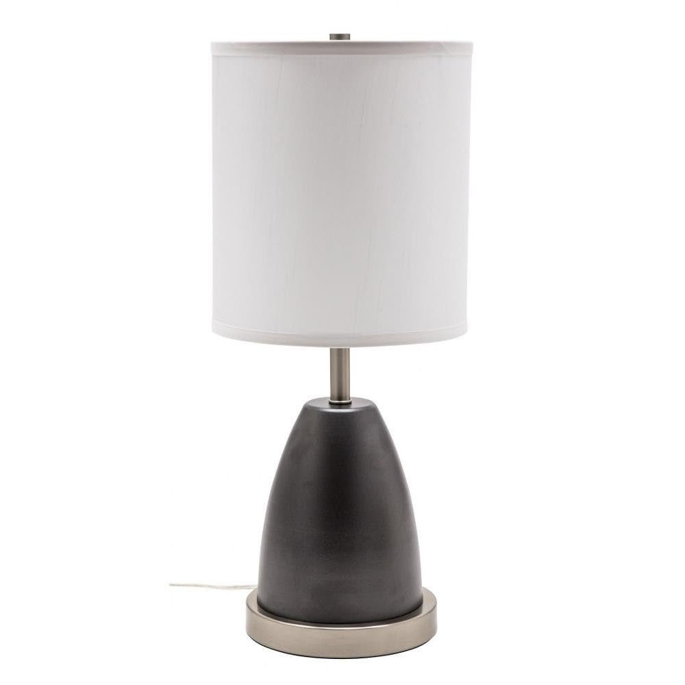 House of Troy RU751-GT Rupert 21 inch 100 watt Granite with Satin Nickel Table Lamp Portable Light
