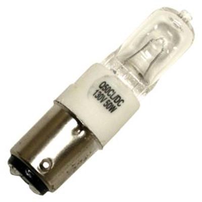 10 Qty. Halco 130V 50W T4 BA15D Prism Q50CL/DC 50w 130v Halogen Clear Lamp Bulb