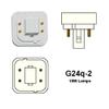 Halco 18w Double 4100k G24q-2 Pro Eco Pl18d/E/41/Eco 18w 6.3v Cfl Cool White Eol Lamp Bulb view 2