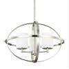 Sea Gull Lighting-Alturas 3-Light Chandelier in Transitional Style-Brushed Nickel Finish-LED Lamping Type view 3