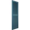 Lifetime Vinyl LL1S14X03100MB Standard Cathedral Top Center Mullion, Open Louver Vinyl Shutters, w/Installation Shutter-Lok's & Matching Screws (Per Pair), 14 1/2"W x 31"H, Midnight Blue view 3