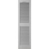 Ekena Millwork Lifetime Vinyl LL1S14X05200PG Standard Cathedral Top Center Mullion, Open Louver Vinyl Shutters, w/Installation Shutter-Lok's & Matching Screws (Per Pair), 14 1/2"W x 52"H, Paintable view 2