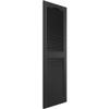 Ekena Millwork Lifetime Vinyl LL1S14X05500BL Standard Cathedral Top Center Mullion, Open Louver Vinyl Shutters, w/Installation Shutter-Lok's & Matching Screws (Per Pair), 14 1/2"W x 55"H, Black view 3