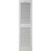 Ekena Millwork Lifetime Vinyl LL1S14X06000WH Standard Cathedral Top Center Mullion, Open Louver Vinyl Shutters, w/Installation Shutter-Lok's & Matching Screws (Per Pair), 14 1/2"W x 60"H, White view 2