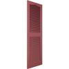 Ekena Millwork Lifetime Vinyl LL1S14X06400WN Standard Cathedral Top Center Mullion, Open Louver Vinyl Shutters, w/Installation Shutter-Lok's & Matching Screws (Per Pair), 14 1/2"W x 64"H, Wineberry view 3