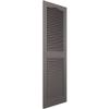 Ekena Millwork Lifetime Vinyl LL1S14X07200MS Standard Cathedral Top Center Mullion, Open Louver Vinyl Shutters, w/Installation Shutter-Lok's & Matching Screws (Per Pair), 14 1/2"W x 72"H, Musket Brown view 3